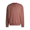 Hugo Boss X Rb Cotton-terry Sweatshirt With Branded Tape In Pink