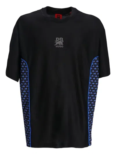 Hugo Boss X Rb Logo-print T-shirt In Black