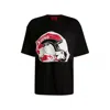 Hugo Boss X Rb Dit Mens T-shirt With Red Bull Graphic Print In Black
