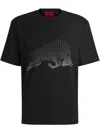 Hugo Boss X Rb Printed Cotton T-shirt In Black