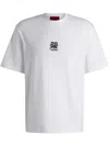 Hugo Boss X Rb Cotton-jersey T-shirt With Carbon Stealth Logo In White