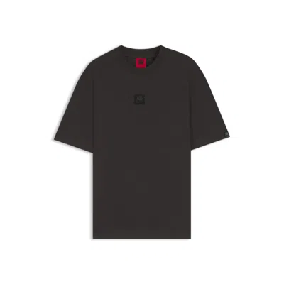 HUGO BOSS X RB T-SHIRT WITH BULL-GRAPHIC LOGO PATCH