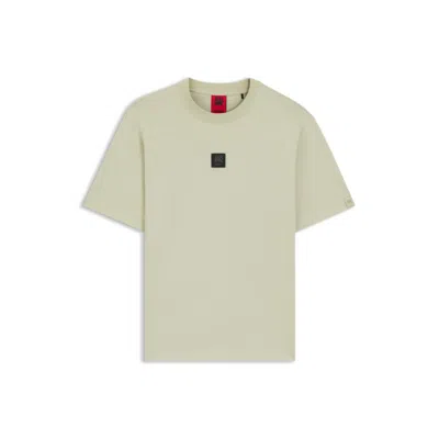 Hugo Boss X Rb T-shirt With Bull-graphic Logo Patch In Green