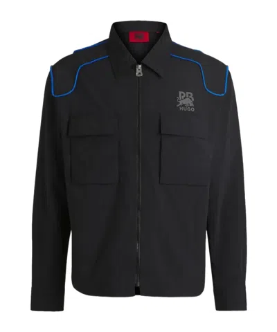 HUGO BOSS X RED BULL CARBON STEALTH-LOGO OVERSHIRT