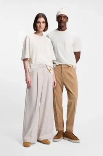 Hugo Boss X Steiff All-gender T-shirt In Cotton In White