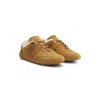 Hugo Boss X Steiff Fur-trim Trainers In Suede In Brown