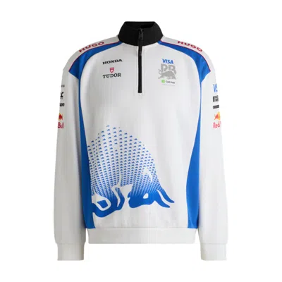 Hugo Boss X Vcarb Fanwear Sweatshirt With Degradé Bull Graphic In White