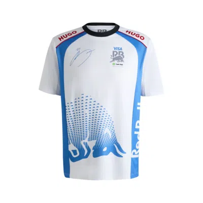 Hugo Boss X Vcarb Fanwear T-shirt With Yuki Tsunoda Artwork In White