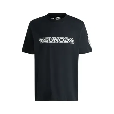 Hugo Boss X Vcarb Fanwear T-shirt With Yuki Tsunoda Graphics In Black