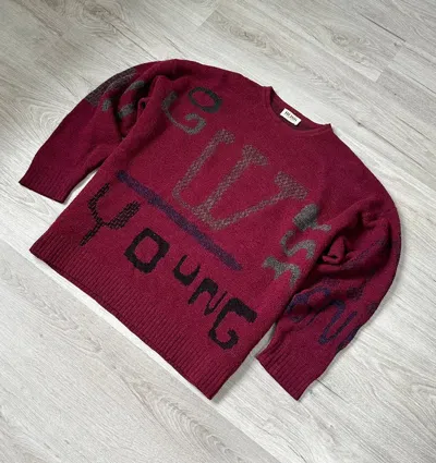 Pre-owned Hugo Boss X Vintage Sweater Hugo Boss Casual Young In Red