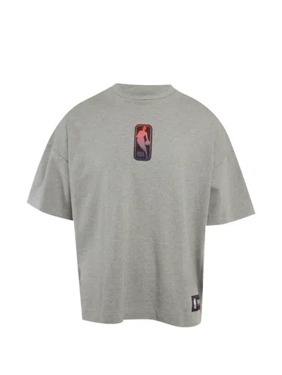 Pre-owned Hugo Boss Xnba Applique T-shirt In Gray