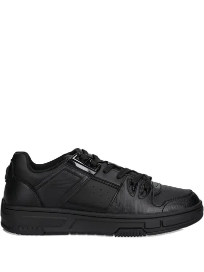 Hugo Boss Hugo Sneaker With Mesh Details In Black