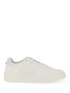 Hugo Boss Hugo Low-top Sneakers With Perforated Design And Textured Sole In White