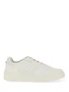 Hugo Boss Hugo Low-top Sneakers With Perforated Design And Textured Sole In White