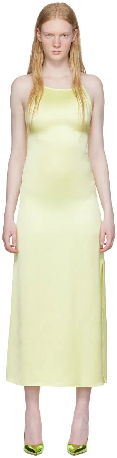 Hugo Boss Yellow Kimela Maxi Dress In 745 Light/pastel Yel