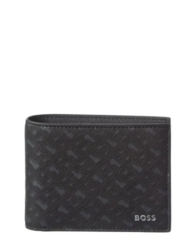 Hugo Boss Zair Leather Wallet In Black