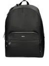 Hugo Boss Mutiple Pockets Backpack In Black