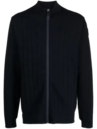 Hugo Boss Zardin Zip-up Cardigan In Marine Blue