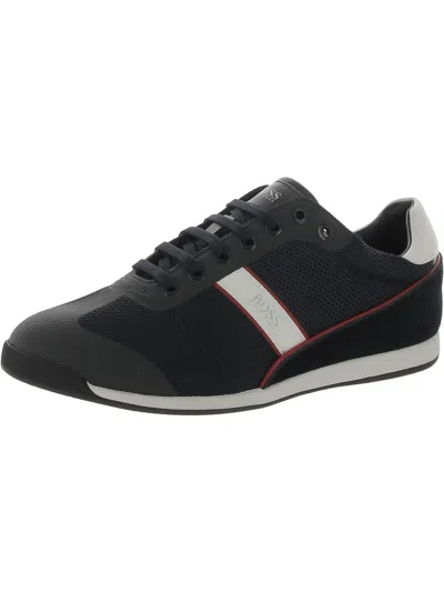 Hugo Boss Zayn Womens Leather Lifestyle Casual And Fashion Sneakers In Multi
