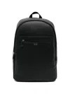 Hugo Boss Zip Backpack In Black