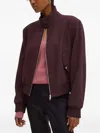 Hugo Boss Zip Bomber Jacket In Brown