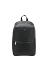 Hugo Boss Zip-closure Backpack In Black
