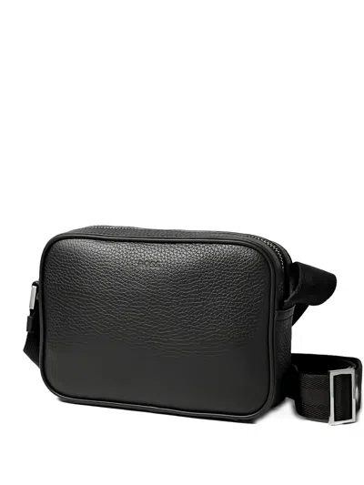 Hugo Boss Zip Crossbody Bag In Black