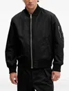 Hugo Boss Zip-fastening Bomber Jacket In Black