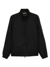 Hugo Boss Zip-fastening Bomber Jacket In Black