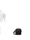 Hugo Boss Zip-fastening Faux-leather Messenger Bag In Black