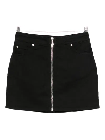 Hugo Boss Zip-fastening Mini Skirt In Black