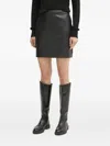 Hugo Boss Zip-fastening Mini Straight Skirt In Black