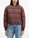 Hugo Boss Zip-fastening Padded Jacket In Brown
