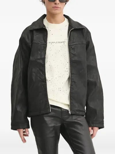 Hugo Boss Zip-fastening Panelled Jacket In Black