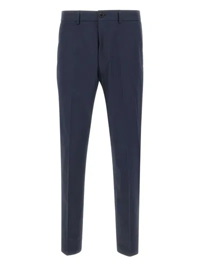 Hugo Boss Zip-fly Trousers In Blue