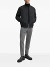 Hugo Boss Zip-front Bomber Jacket In Blue