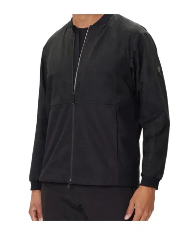Hugo Boss Zip-front Jacket In Black