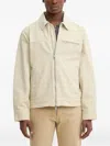 Hugo Boss Regular-fit Padded Jacket In Cotton Canvas In Neutral