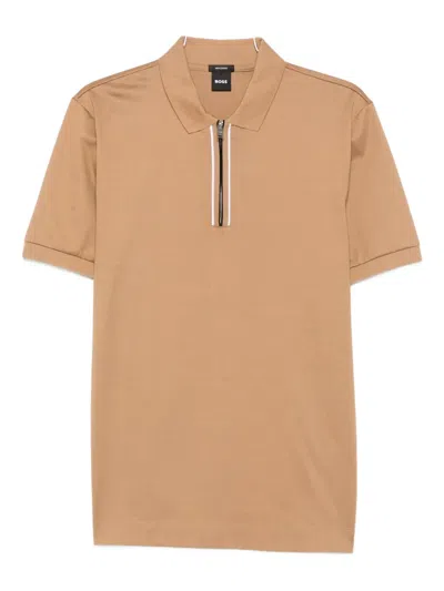 HUGO BOSS ZIP-FRONT POLO SHIRT