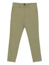 Hugo Boss Zip-pocket Skinny Trousers In Green