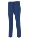 Hugo Boss Zip-pocket Trousers In Blue