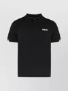 Hugo Boss Boss Short Sleeve Polo With Zip In Black