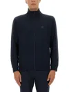 Hugo Boss Boss Zip Sweatshirt In Blue