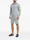 Hugo Boss Zip Tape Sweatshirt In Blue