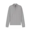 Hugo Boss Zip-through Sweatshirt In Cotton In Gray