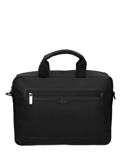Hugo Boss Refined Rectangular Matte Finish Bag In Black