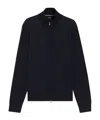 Hugo Boss Zip-up Cardigan In Wool