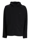 Hugo Boss Active Stretch Zip-up Hoodie In Black