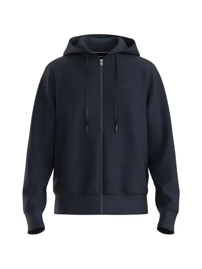 Hugo Boss Zip-up Hoodie In Animal Print