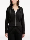 Hugo Boss Zip-up Hoodie In Black